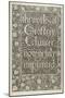 Title Page, from 'The Works of Geoffrey Chaucer Now Newly Imprinted', Engraved by William Morris (1-Edward Coley & Morris William (1834-96) Burne-Mounted Giclee Print