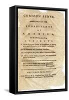 Title Page from Thomas Payne's Common Sense Pamphlet-null-Framed Stretched Canvas