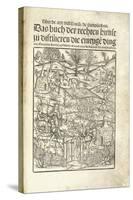 Title Page, Illustrating Herbal Distilleries with Figures in a Landscape, 1500-Hieronymus Brunschwig-Stretched Canvas