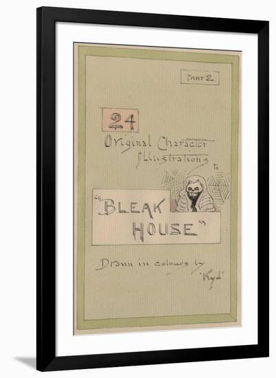 Title Page, Illustrations for 'Bleak House', Part 2, C.1920s-Joseph Clayton Clarke-Framed Giclee Print