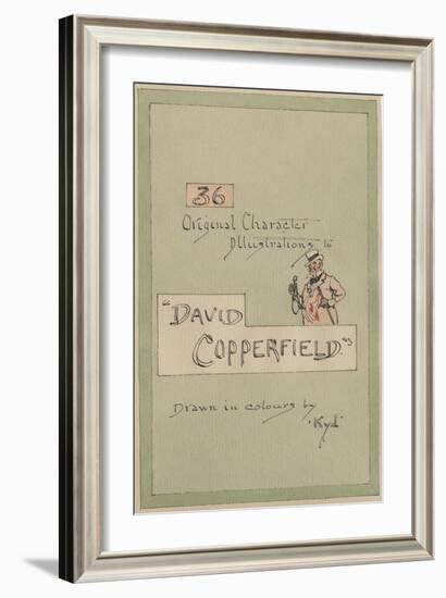 Title Page, Illustrations for 'David Copperfield', C.1920s-Joseph Clayton Clarke-Framed Giclee Print