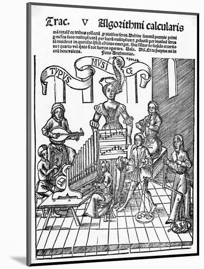 Title Page of a Music Book, 1517-null-Mounted Art Print