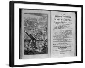 Title Page of an Old Cook Book-null-Framed Photographic Print