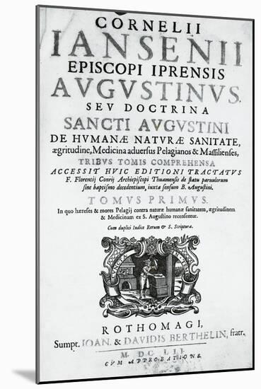 Title Page of Augustinus-Cornelius Janssen van Ceulen-Mounted Giclee Print