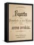 Title Page of Bagatellen, Opus 47-Antonin Leopold Dvorak-Framed Stretched Canvas