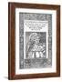 Title Page of Banquet-Dante Alighieri-Framed Giclee Print