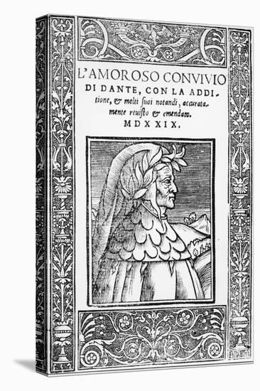 Title Page of Banquet-Dante Alighieri-Stretched Canvas