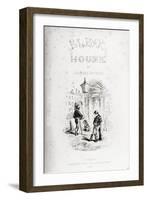 Title Page of 'Bleak House' by Charles Dickens-Hablot Knight Browne-Framed Giclee Print