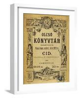 Title Page of Budapest Edition of the Cid, 1889-Pierre Corneille-Framed Giclee Print