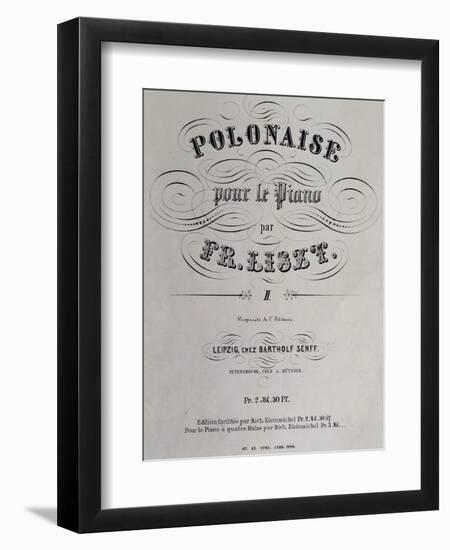 Title Page of Collection of Polish Dances-null-Framed Giclee Print