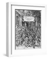 Title Page of De Humani Corporis Fabrica (Latin for on Fabric of Human Body)-Andreas Vesalius-Framed Giclee Print