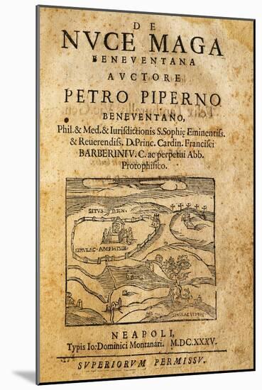 Title Page of De Nuce Maga Beneventana, Naples, 1635-Pietro Scoppetta-Mounted Giclee Print