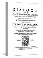 Title Page of Dialogo, by Galileo, 1632-null-Stretched Canvas
