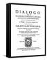 Title Page of Dialogo, by Galileo, 1632-null-Framed Stretched Canvas