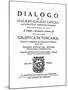 Title Page of Dialogo, by Galileo, 1632-null-Mounted Giclee Print