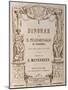 Title Page of Dinorah or Pilgrimage of Ploermel-Giacomo Meyerbeer-Mounted Giclee Print
