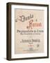 Title Page of Dumka and Furiant, Opus 12 for Piano with Both Hands-Antonin Leopold Dvorak-Framed Giclee Print