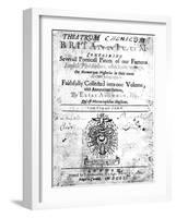 Title Page of Elias Ashmole's Theatrum Chemicum Britannicum, 1652-null-Framed Giclee Print