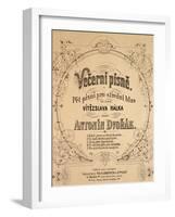 Title Page of Evening Songs-Antonin Leopold Dvorak-Framed Giclee Print