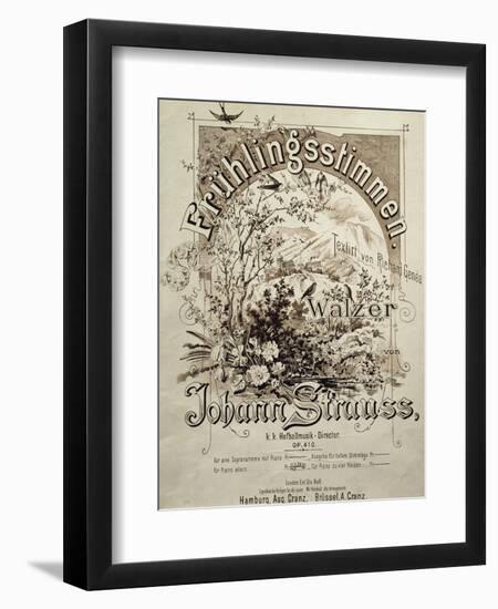 Title Page of Fruhlingsstimmen Walzer-null-Framed Giclee Print