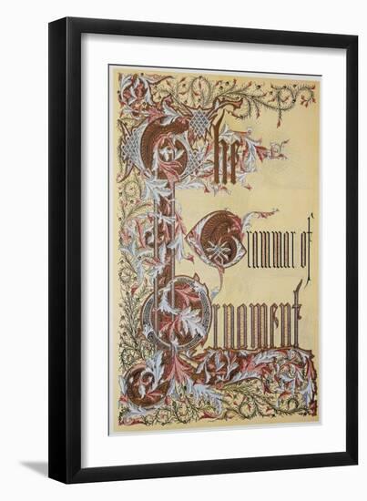 Title Page of Grammar of Ornament-Owen Jones-Framed Giclee Print