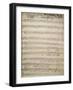 Title Page of Handwritten Score for Great Organ Mass by Franz Joseph Haydn-null-Framed Giclee Print