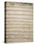 Title Page of Handwritten Score for Great Organ Mass by Franz Joseph Haydn-null-Stretched Canvas