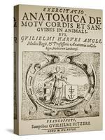 Title Page of Harvey's De Motu Cordis-Science Photo Library-Stretched Canvas