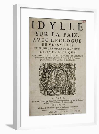 Title Page of L'Idylle Sur La Paix-null-Framed Giclee Print