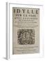 Title Page of L'Idylle Sur La Paix-null-Framed Giclee Print