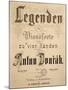 Title Page of Legends, Opus 59-Antonin Leopold Dvorak-Mounted Giclee Print