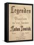 Title Page of Legends, Opus 59-Antonin Leopold Dvorak-Framed Stretched Canvas
