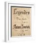 Title Page of Legends, Opus 59-Antonin Leopold Dvorak-Framed Giclee Print