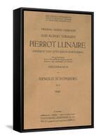 Title Page of Libretto for Pierrot Lunaire, 1912, Composition by Arnold Schonberg-null-Framed Stretched Canvas