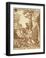 Title Page of Marionette Opera Genevieve De Brabant-Erik Satie-Framed Giclee Print