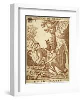 Title Page of Marionette Opera Genevieve De Brabant-Erik Satie-Framed Giclee Print