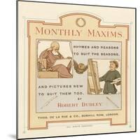 Title Page of Monthly Maxims-Robert Dudley-Mounted Giclee Print