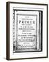 Title Page of New England Primer-null-Framed Giclee Print