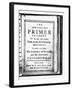 Title Page of New England Primer-null-Framed Giclee Print