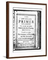 Title Page of New England Primer-null-Framed Giclee Print