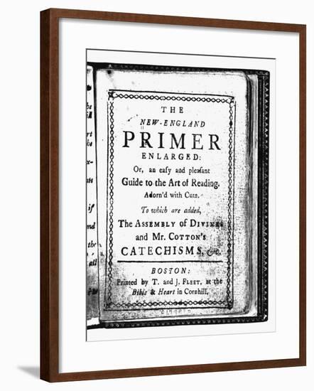 Title Page of New England Primer-null-Framed Giclee Print