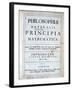 Title Page of Newton's Philosophiae Naturalis Principia Mathematica, 1687-null-Framed Giclee Print