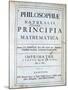 Title Page of Newton's Philosophiae Naturalis Principia Mathematica, 1687-null-Mounted Giclee Print