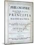 Title Page of Newton's Philosophiae Naturalis Principia Mathematica, 1687-null-Mounted Giclee Print