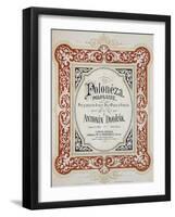 Title Page of Polonaise, Collection of Polke for Piano Four Hands-Antonin Leopold Dvorak-Framed Giclee Print