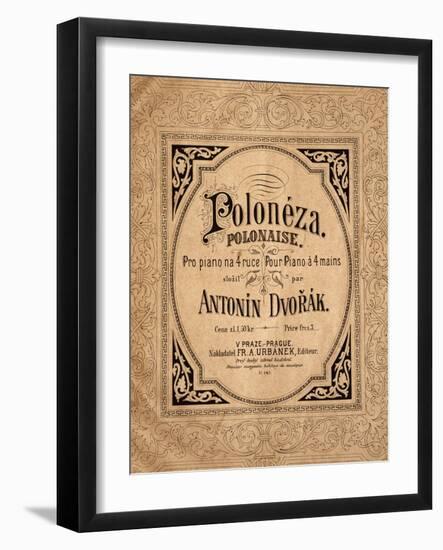 Title Page of Polonaise-Antonin Leopold Dvorak-Framed Giclee Print