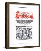 Title Page of Schildtberger's Travels C1554-null-Framed Giclee Print