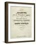 Title Page of Score for Allegro for Piano in B Minor, Opus 8-Robert Schumann-Framed Giclee Print