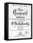 Title Page of Score for Concerto in G Major, Opus 44-Peter Ilyich Tchaikovsky-Framed Stretched Canvas
