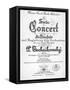 Title Page of Score for Concerto in G Major, Opus 44-Peter Ilyich Tchaikovsky-Framed Stretched Canvas